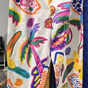 Colorful Kids Tropical Print Pants